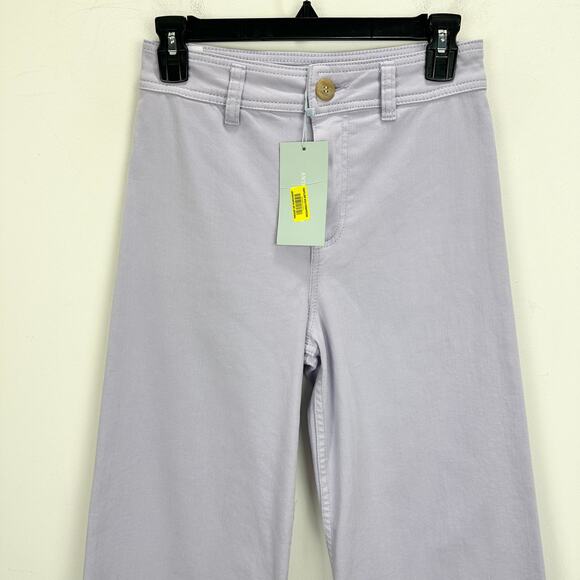 Antonio Melani Alexandra Wide Leg Jeans Cropped High Waist Lavender US 2 NWT - Picture 5 of 8